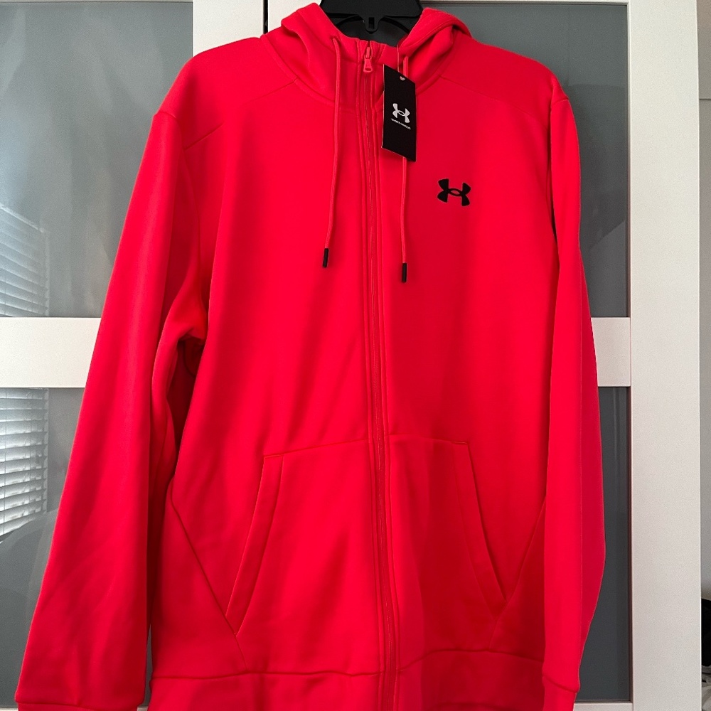 NEW Men's Under Armour Fleece Full Zip Hoodie